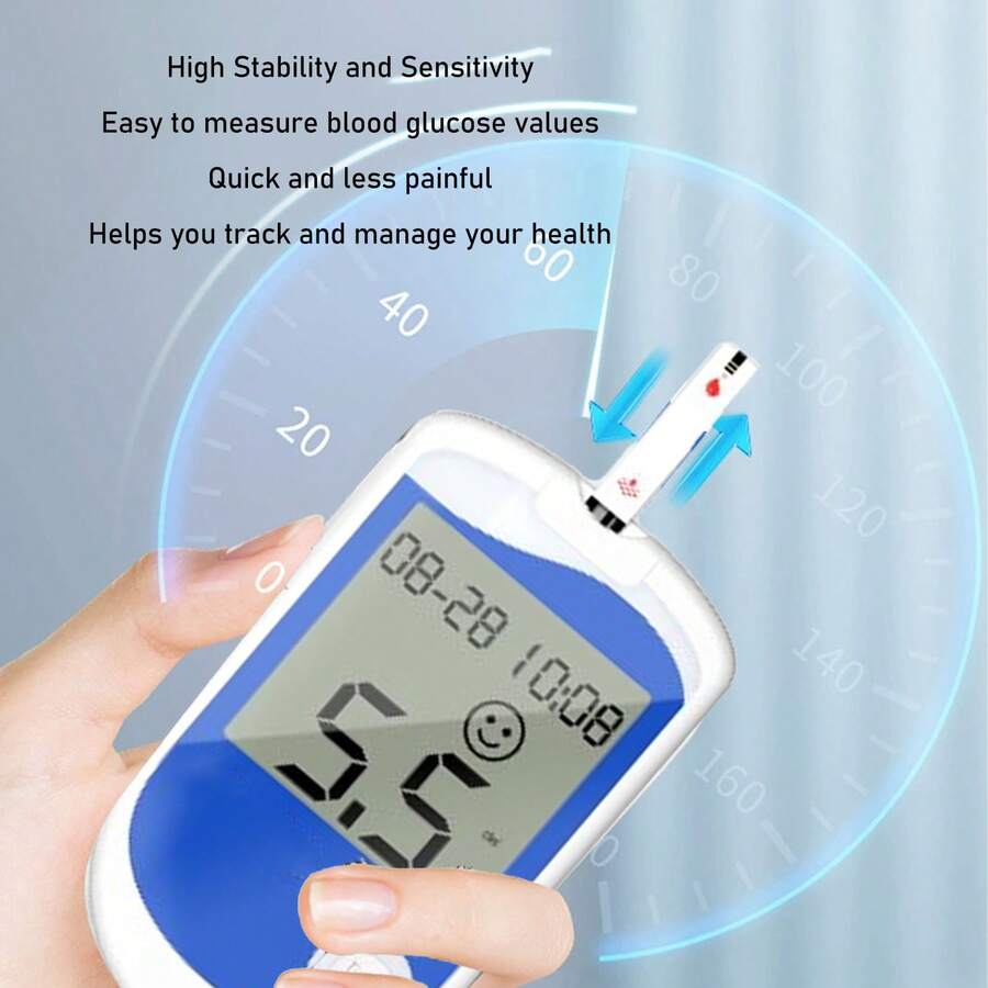 🏆Top Seller – 50% OFF🏆Blood Glucose Monitor Kit with Large Display – 50 Test Strips