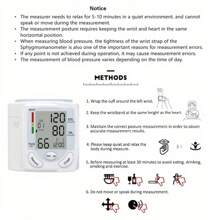 🎉Save Big – 50% OFF🎉Digital Wrist Blood Pressure Monitor Adjustable Cuff