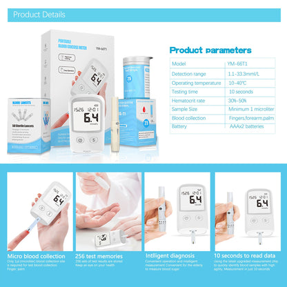 💥Buy Now & Save 50%💥Portable Blood Glucose Meter Kit