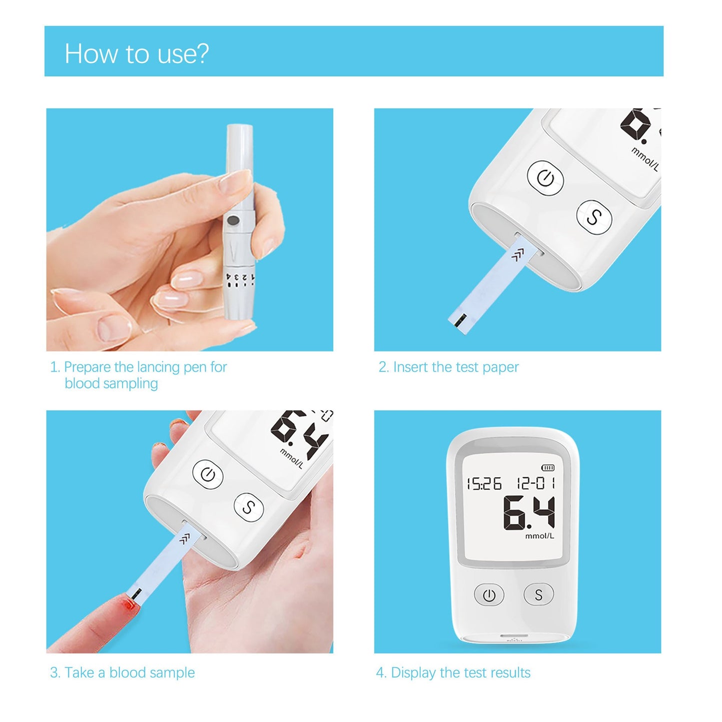 💥Buy Now & Save 50%💥Portable Blood Glucose Meter Kit