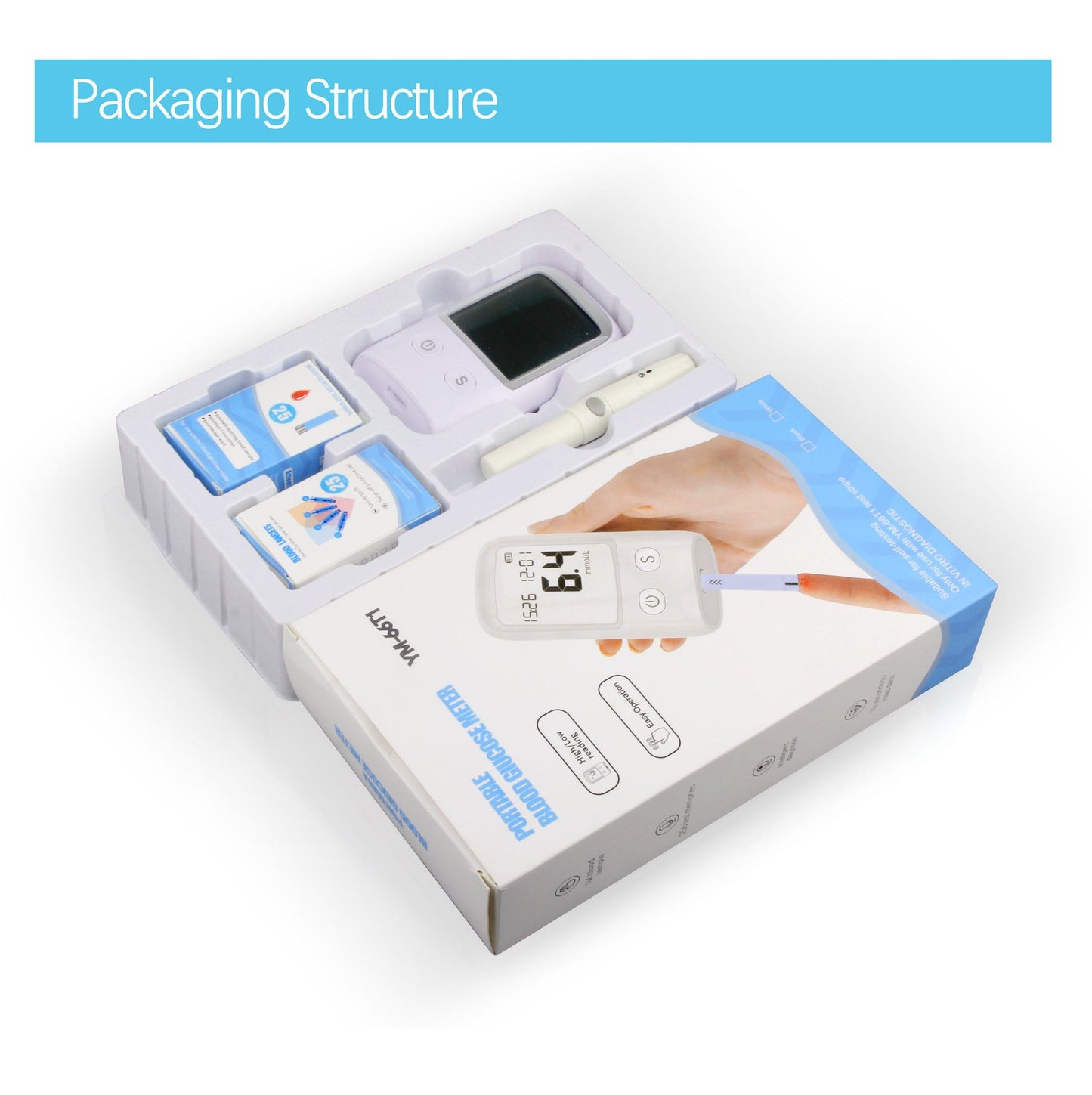 💥Buy Now & Save 50%💥Portable Blood Glucose Meter Kit